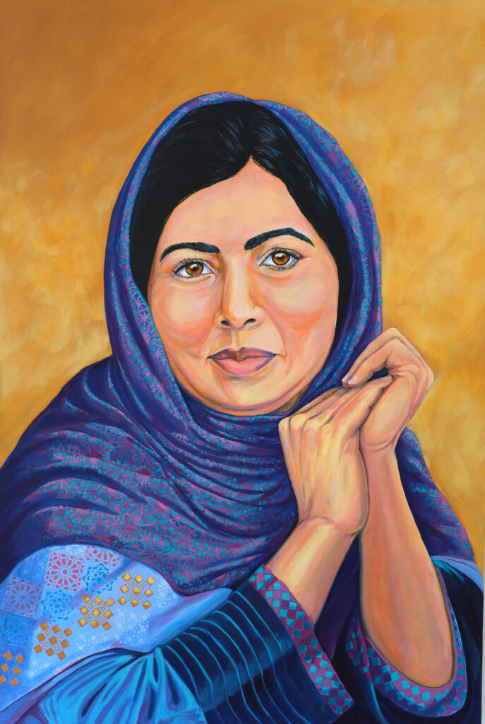 Portrait of Malala Yousafzai