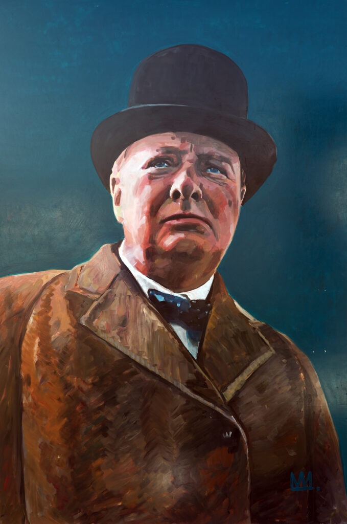 Portrait of Winston Churchill
